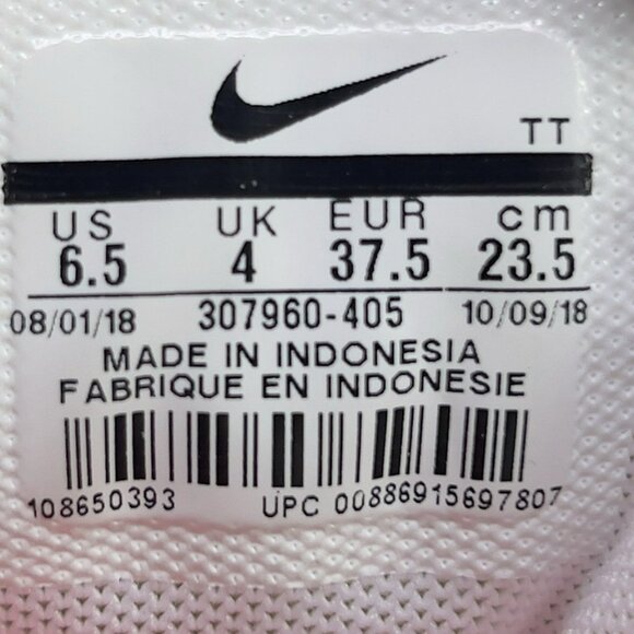 Nike Air Max 95 Running Shoes Blue Gray White Women's Size 6.5 - Picture 9 of 9